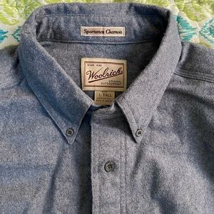 Woolrich Sportsman Chamois Heavy Cotton Men’s Button Down Flannel Large Tall